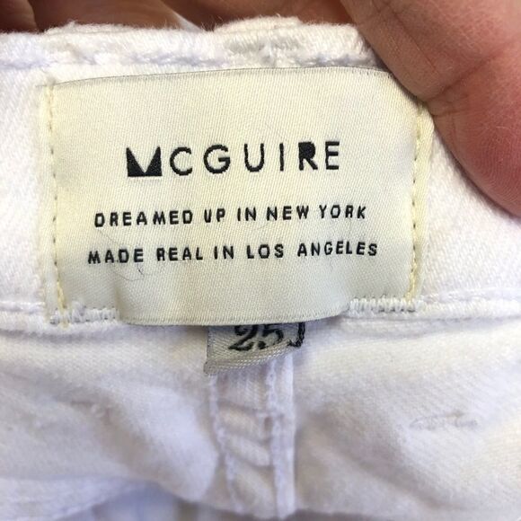 McGuire White Gainsbourg Bootcut Jeans Size 25 - Picture 10 of 13